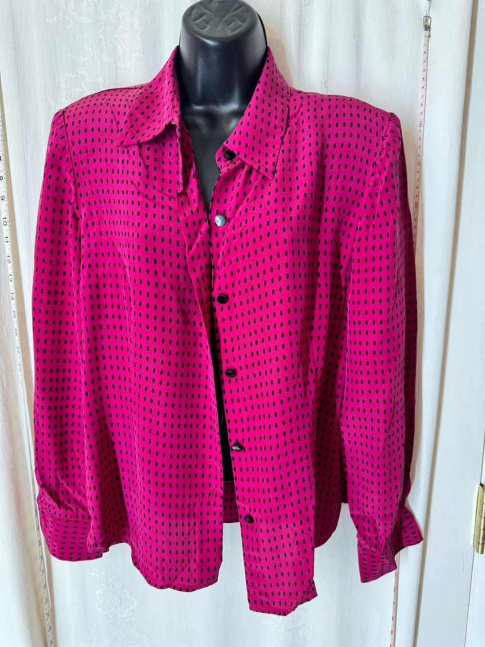 Vintage Maggie London Women's Silk Blouse